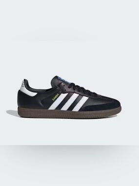 adidas Samba Sneakers - Black with White Stripes